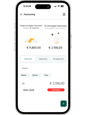 Facturatieoverzicht - Nexus CRM