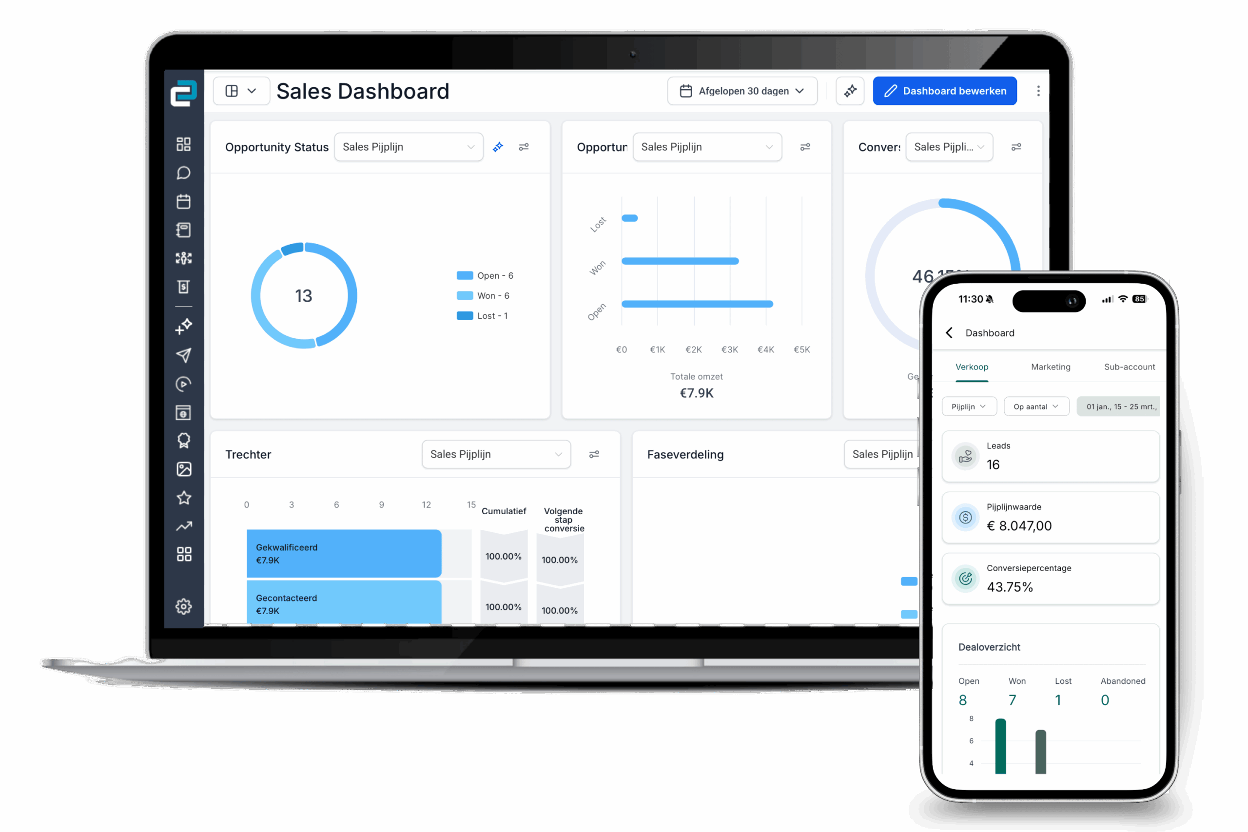 Rapportages & CRM Dashboard - Nexus CRM