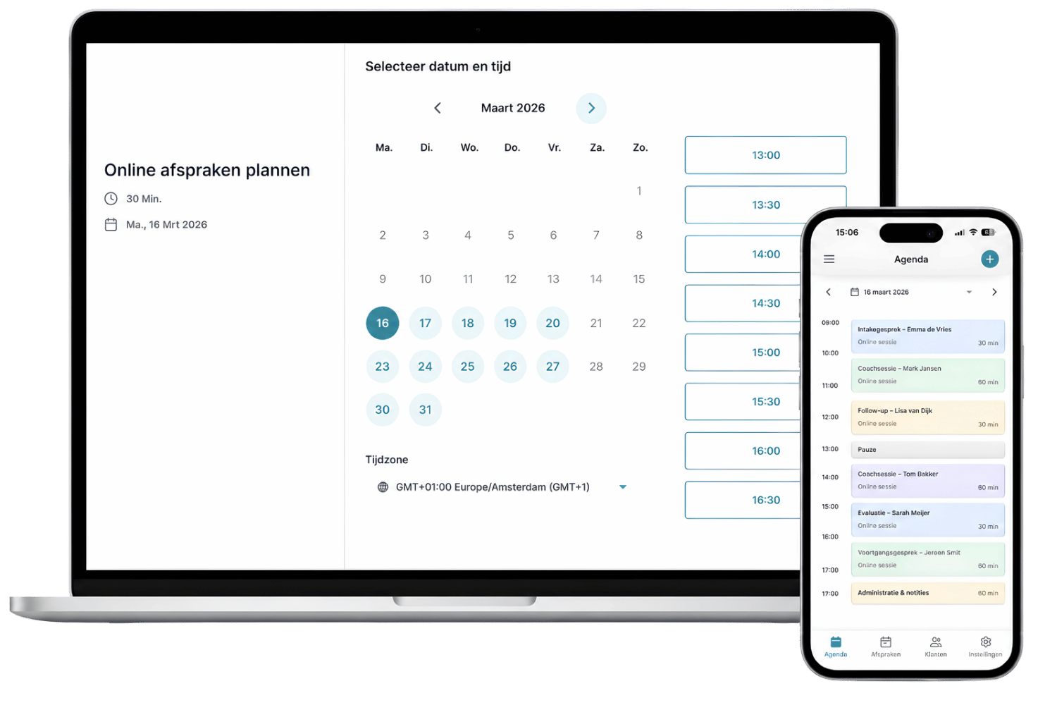 Nexus CRM - Afspraken & sessies
