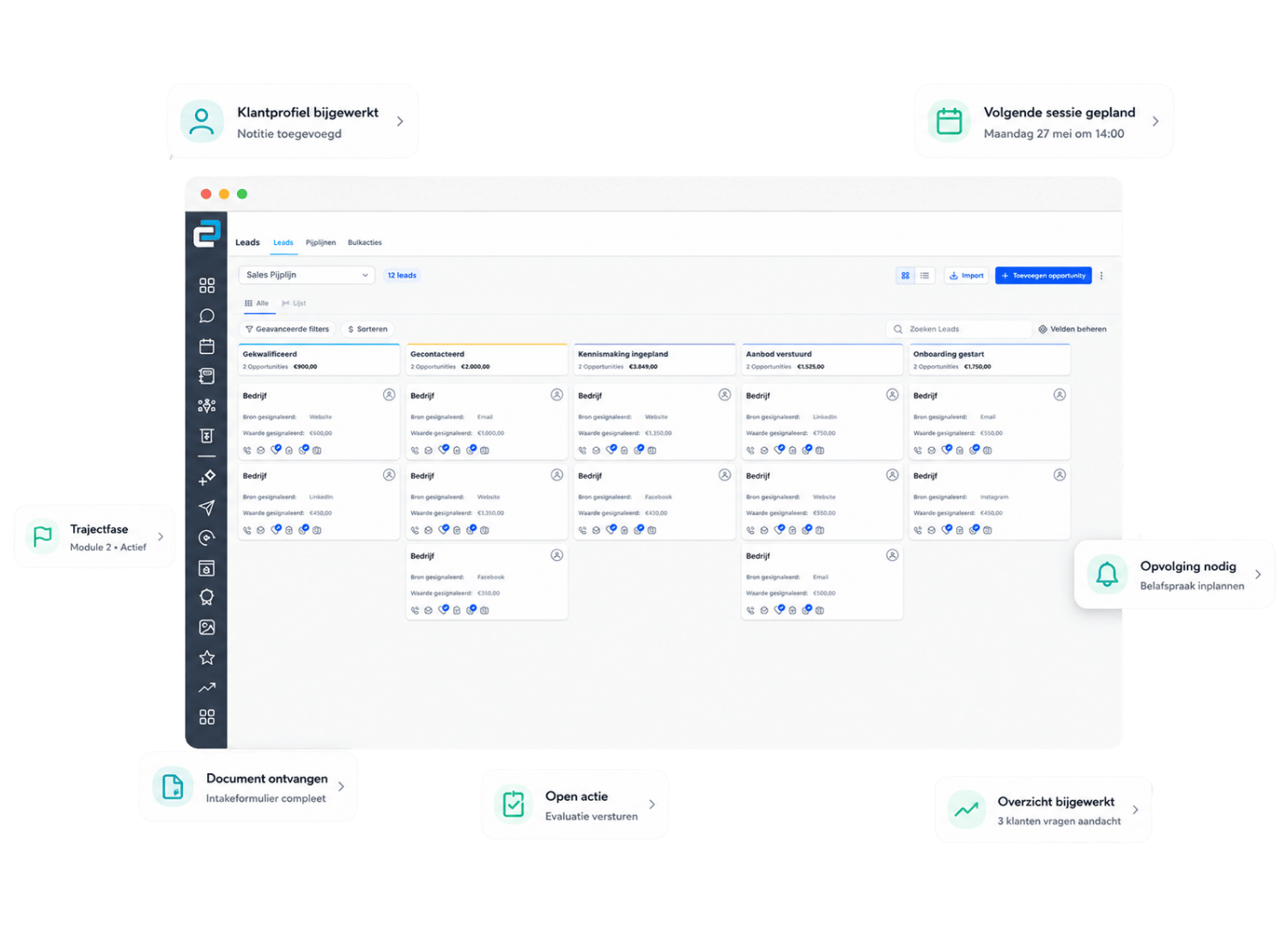Klantbeheer & Trajectoverzicht - Nexus CRM
