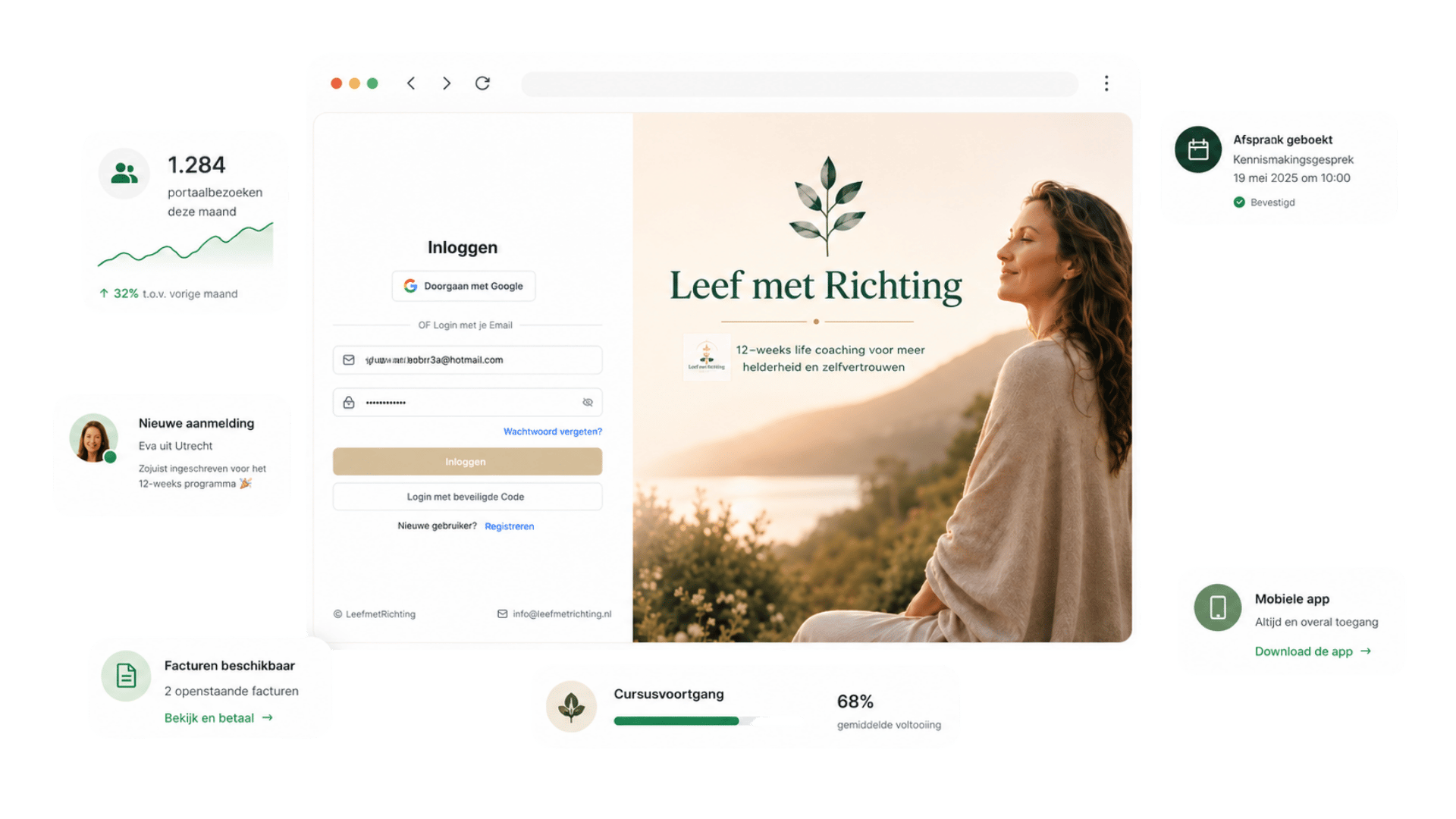 Klantenportaal & mobiele app - Nexus CRM