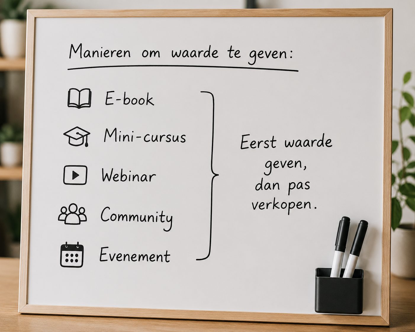 Waarde geven voor je verkoopt